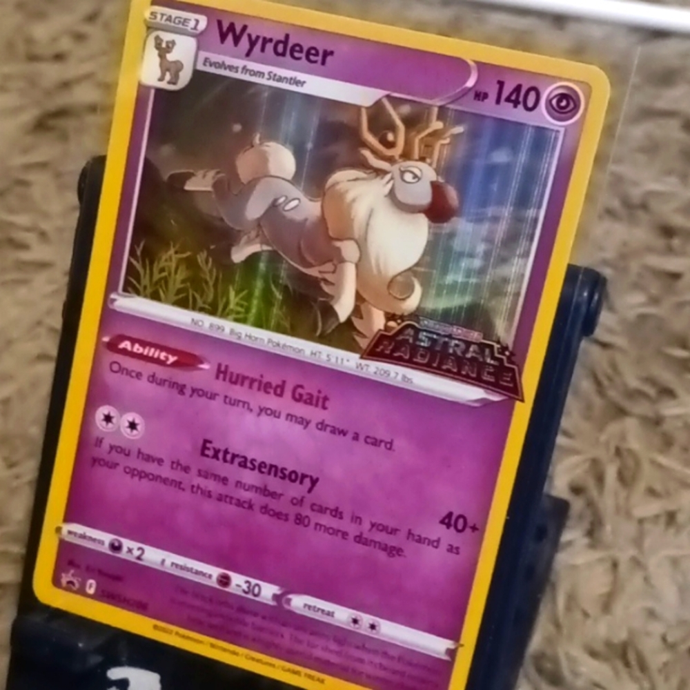 Wyrdeer Astral Radiance Pre-release Pokemon Card